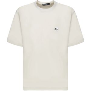 Dolce & Gabbana, Heren, Tops, Wit, Maat: S Katoen,
