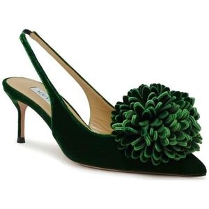 Aquazzura, Dames, Schoenen, Groen, Maat: 37 EU Leer,