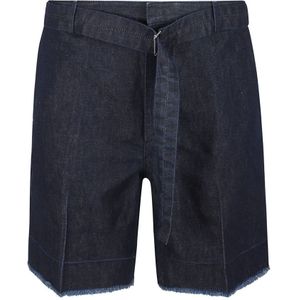 Lanvin, Heren, Korte broeken, Blauw, Maat: W33 Denim,