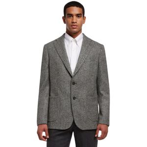 Brooks Brothers, Heren, Jassen, Zwart, Maat: S Wol,