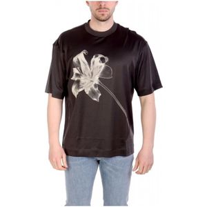 Emporio Armani, Heren, Tops, Zwart, Maat: M Jersey,