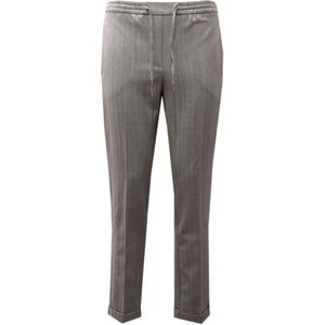 Woolrich, Dames, Broeken, Grijs, Maat: XS Flanel,