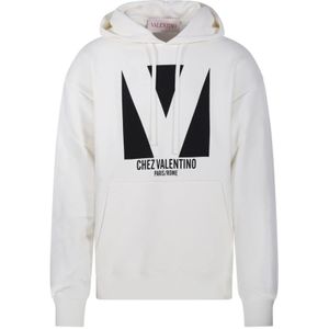 Valentino, Heren, Sweatshirts & Hoodies, Wit, Maat: S