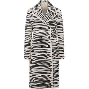 Valentino Garavani, Dames, Mantels, Wit, Maat: S Wol,