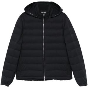 Zegna, Heren, Jassen, Zwart, Maat: 2XL