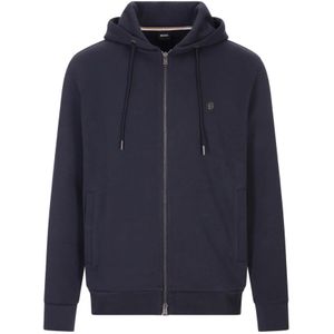 Hugo, Heren, Sweatshirts & Hoodies, Blauw, Maat: S Katoen,