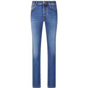 Jacob Cohën, Heren, Jeans, Blauw, Maat: W31 Katoen,