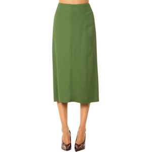 Semicouture, Dames, Rokken, Groen, Maat: M Viscose,