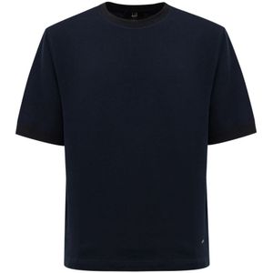Dunhill, Heren, Tops, Blauw, Maat: M Katoen,