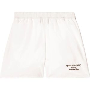 Off White, Dames, Korte broeken, Wit, Maat: XS Katoen,