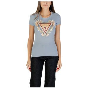 Guess, Dames, Tops, Blauw, Maat: S Katoen,