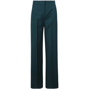 Max Mara, Dames, Broeken, Groen, Maat: M Leer,