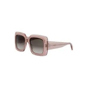 Celine Roze zonnebril met bruine verloopglazen , Pink , Dames , Maat: 54 MM