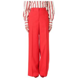 Msgm - Rechte Broek - Zwart - Katoen