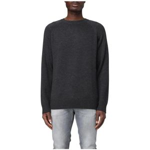 Paolo Pecora, Heren, Truien, Grijs, Maat: M Wol,