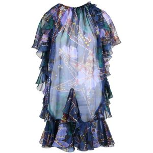 Dsquared2, Dames, Jurken, Veelkleurig, Maat: S Voile,