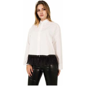 Giorgio Grati, Dames, Blouses & Shirts, Wit, Maat: XS Katoen,