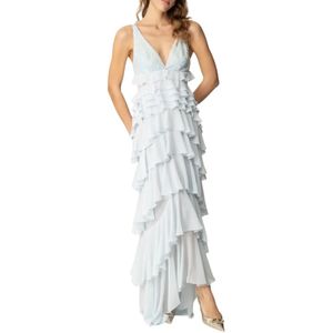 Elisabetta Franchi, Dames, Jurken, Blauw, Maat: M