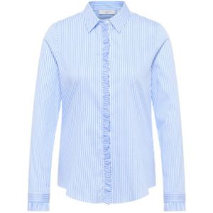 Eterna, Dames, Blouses & Shirts, Blauw, Maat: XS Leer,