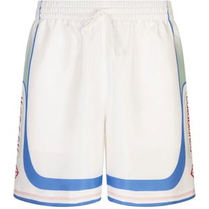 Casablanca, Heren, Korte broeken, Wit, Maat: 2XL Zijde,