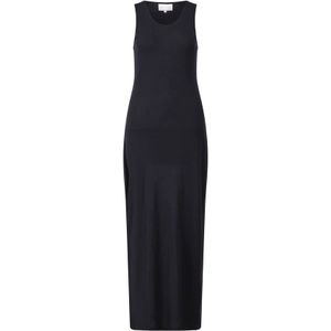 Loulou Studio, Dames, Jurken, Zwart, Maat: S Wol,