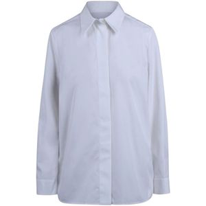 Jil Sander, Dames, Blouses & Shirts, Wit, Maat: S