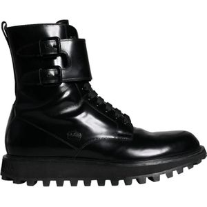 Dolce & Gabbana, Heren, Schoenen, Zwart, Maat: 41 EU Leer,