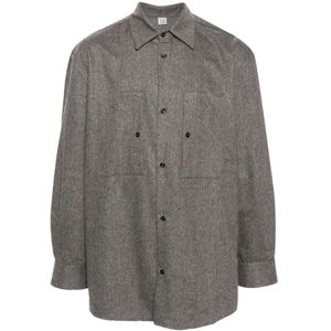 Winnie NY, Heren, Overhemden, Grijs, Maat: M