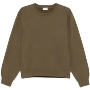 Saint Laurent, Dames, Sweatshirts & Hoodies, Groen, Maat: M Katoen,
