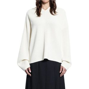 Studio Nicholson, Dames, Sweatshirts & Hoodies, Wit, Maat: XS Katoen,