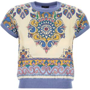 Etro, Dames, Tops, Veelkleurig, Maat: S Katoen,