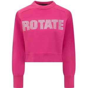 Rotate Birger Christensen, Dames, Truien, Roze, Maat: XS Katoen,