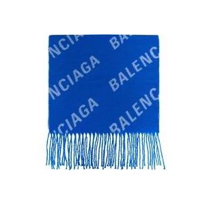 Balenciaga Wintersjaal , Blue , Heren , Maat: ONE Size