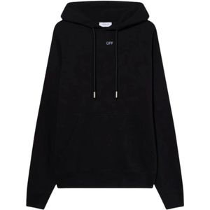 Off White, Heren, Sweatshirts & Hoodies, Zwart, Maat: XL Katoen,