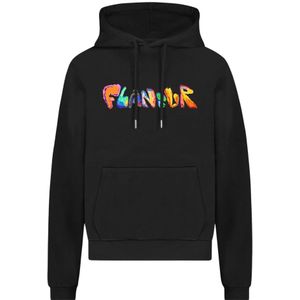 Flâneur, Heren, Sweatshirts & Hoodies, Zwart, Maat: S Katoen,