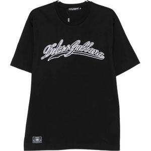 Dolce & Gabbana, Heren, Tops, Zwart, Maat: S