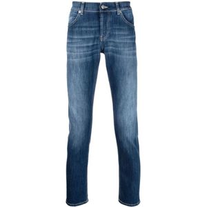 Dondup, Heren, Jeans, Blauw, Maat: W28 Katoen,
