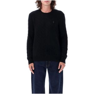 Polo Ralph Lauren, Heren, Truien, Zwart, Maat: M Wol,