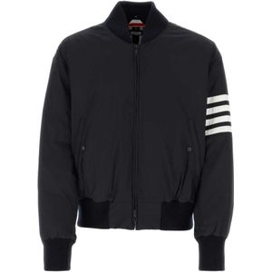 Thom Browne, Heren, Jassen, Blauw, Maat: M Poliester,