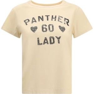 Valentino Garavani - Panther Lady Print - T-shirt - Beige - Dames