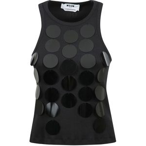 Msgm, Dames, Tops, Zwart, Maat: M