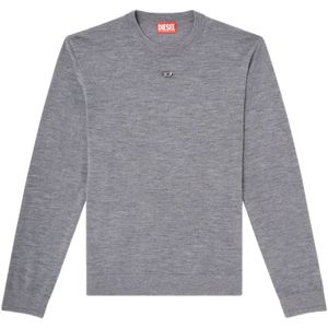 Diesel, Heren, Truien, Grijs, Maat: L
