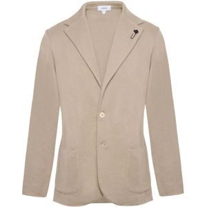 Lardini, Heren, Jassen, Beige, Maat: L Katoen,