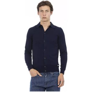 Baldinini, Heren, Overhemden, Blauw, Maat: S Katoen,