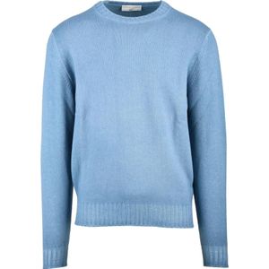 Filippo De Laurentiis, Heren, Truien, Blauw, Maat: XL Wol,