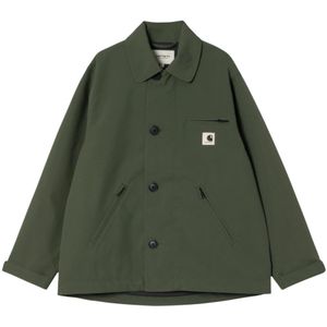 Carhartt Wip, Heren, Jassen, Groen, Maat: XS Zijde,