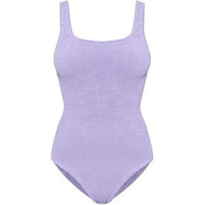 Hunza G, Dames, Badkleding, Paars, Maat: ONE Size Polyamide,