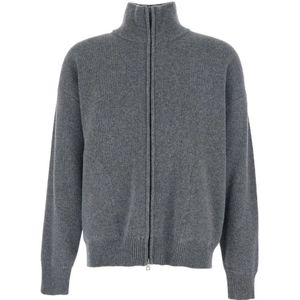 Roberto Collina, Heren, Truien, Grijs, Maat: M Wol,