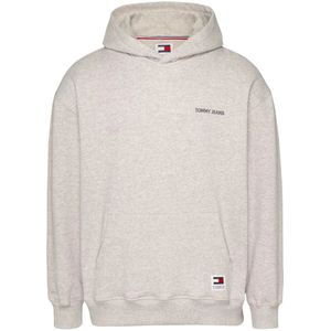 Tommy Jeans, Heren, Sweatshirts & Hoodies, Grijs, Maat: S Katoen,