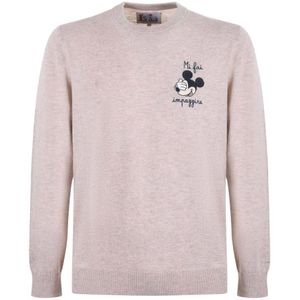 MC2 Saint Barth, Heren, Truien, Beige, Maat: S Wol,